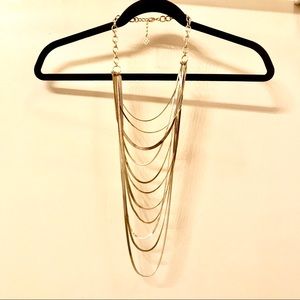 BCBG Gold Layered Snake-Chain Necklace